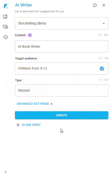 AI Book Writer - neuroflash