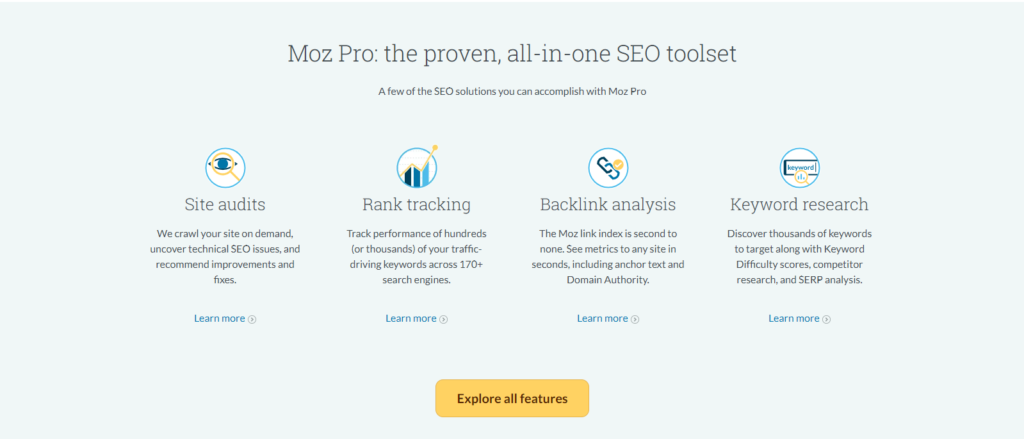 seo tools moz website