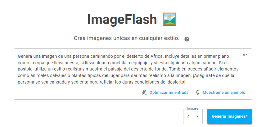 imágenes IA con ImageFlash-neuroflash