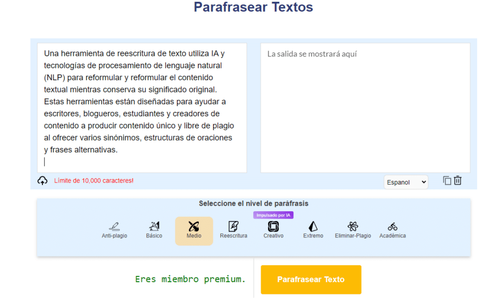 parafrasear textos