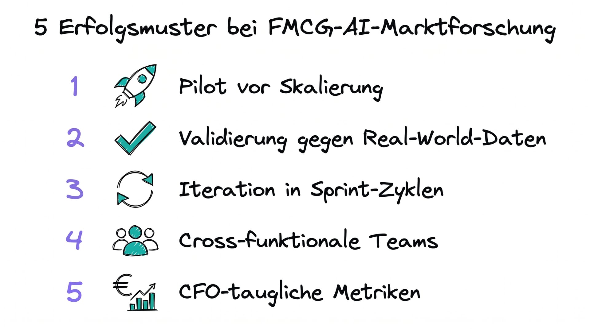 5 Erfolgsmuster bei FMCG-AI-Marktforschung