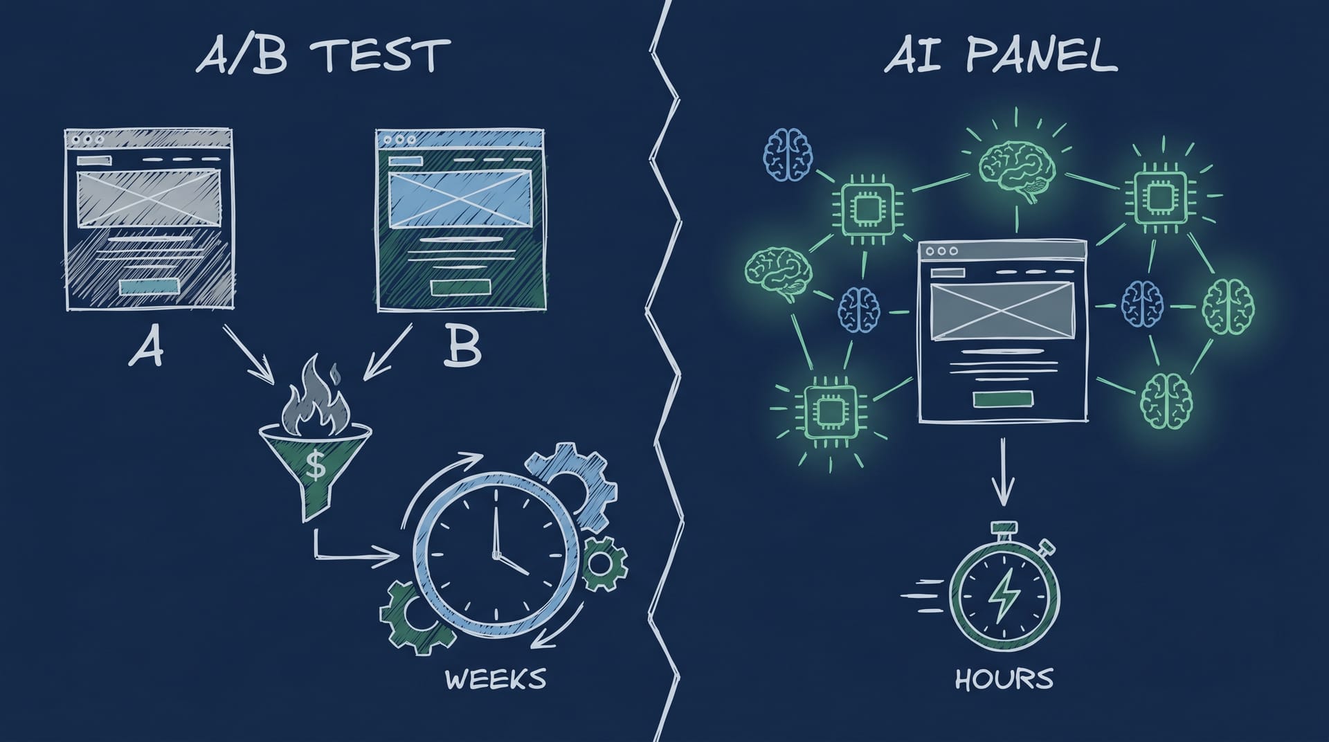 Pre-Testing von Landing Pages: KI vs. manuelle Methoden im Vergleich
