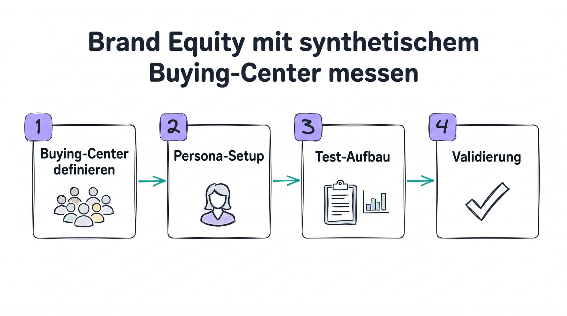 Brand Equity messen mit synthetischem Buying-Center: Definition, Persona, Test, Validierung