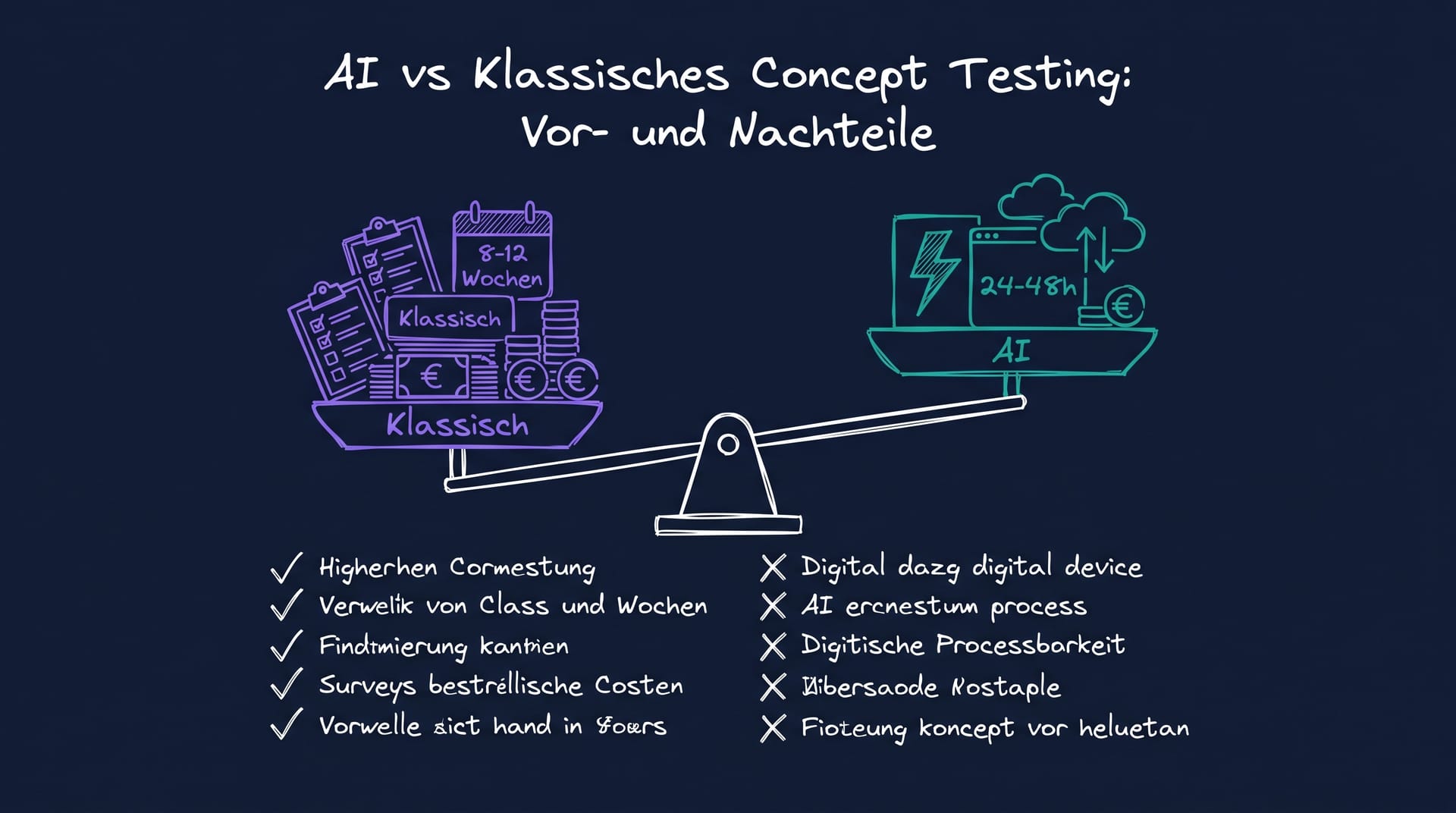 AI vs Klassisches Concept Testing: Vor- und Nachteile 2026