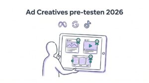 Wie pre-teste ich Ad Creatives Anleitung 2026 fuer Meta, Google und TikTok