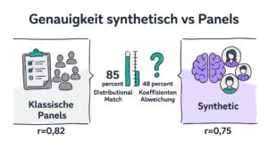 Genauigkeit synthetischer Daten vs klassischer Panels in der Marktforschung 2026