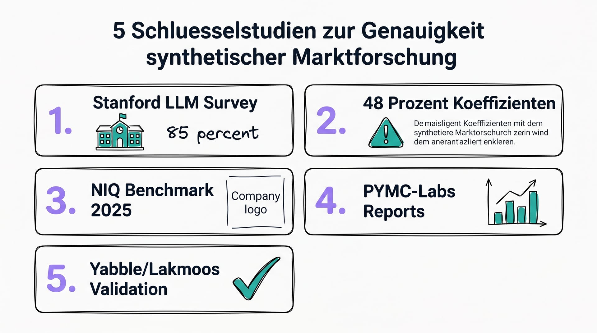 5 Schluesselstudien zur Genauigkeit synthetischer Marktforschung 2026