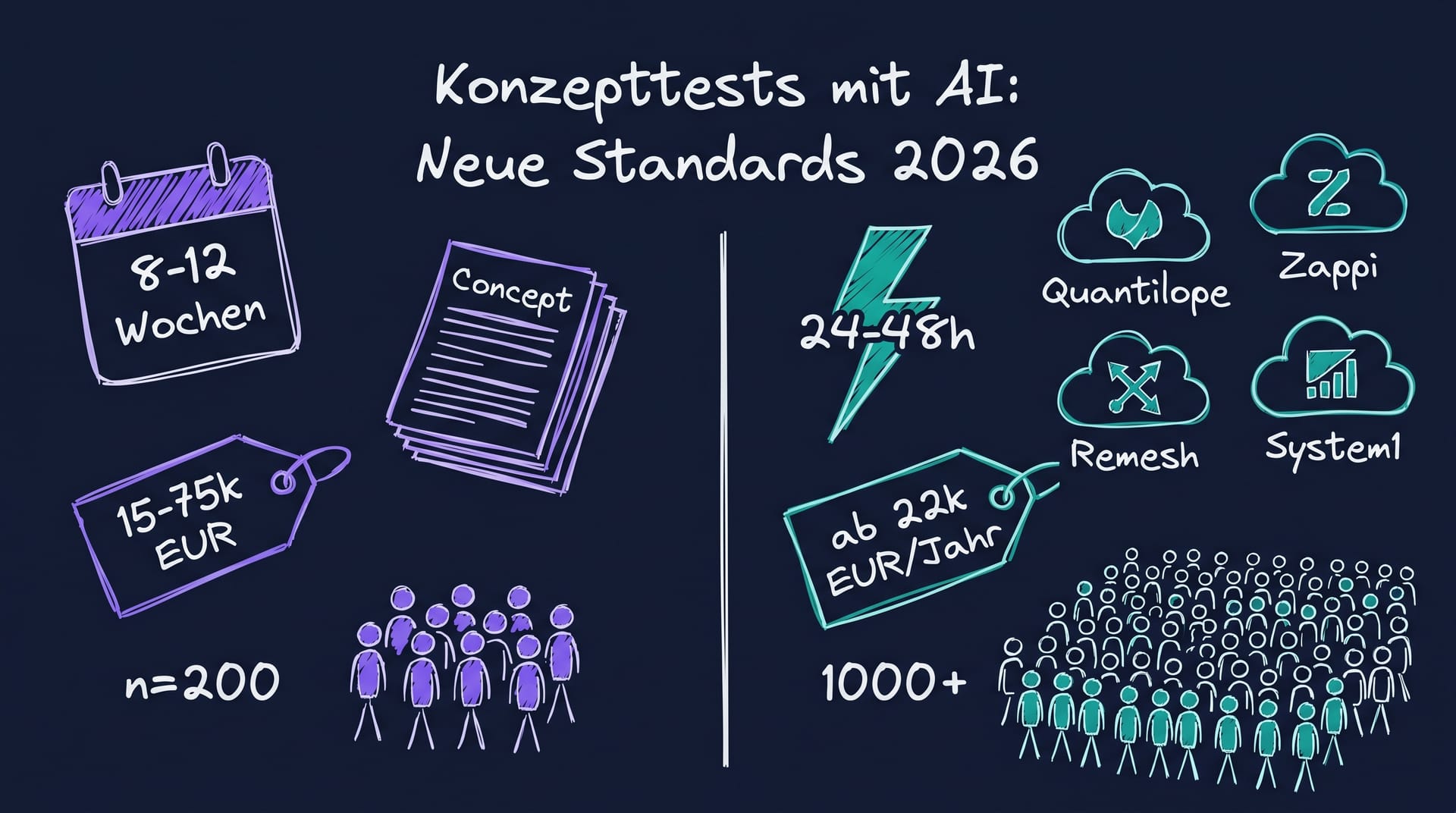Konzepttests mit AI 2026: Neue Standards in Methodik und Geschwindigkeit