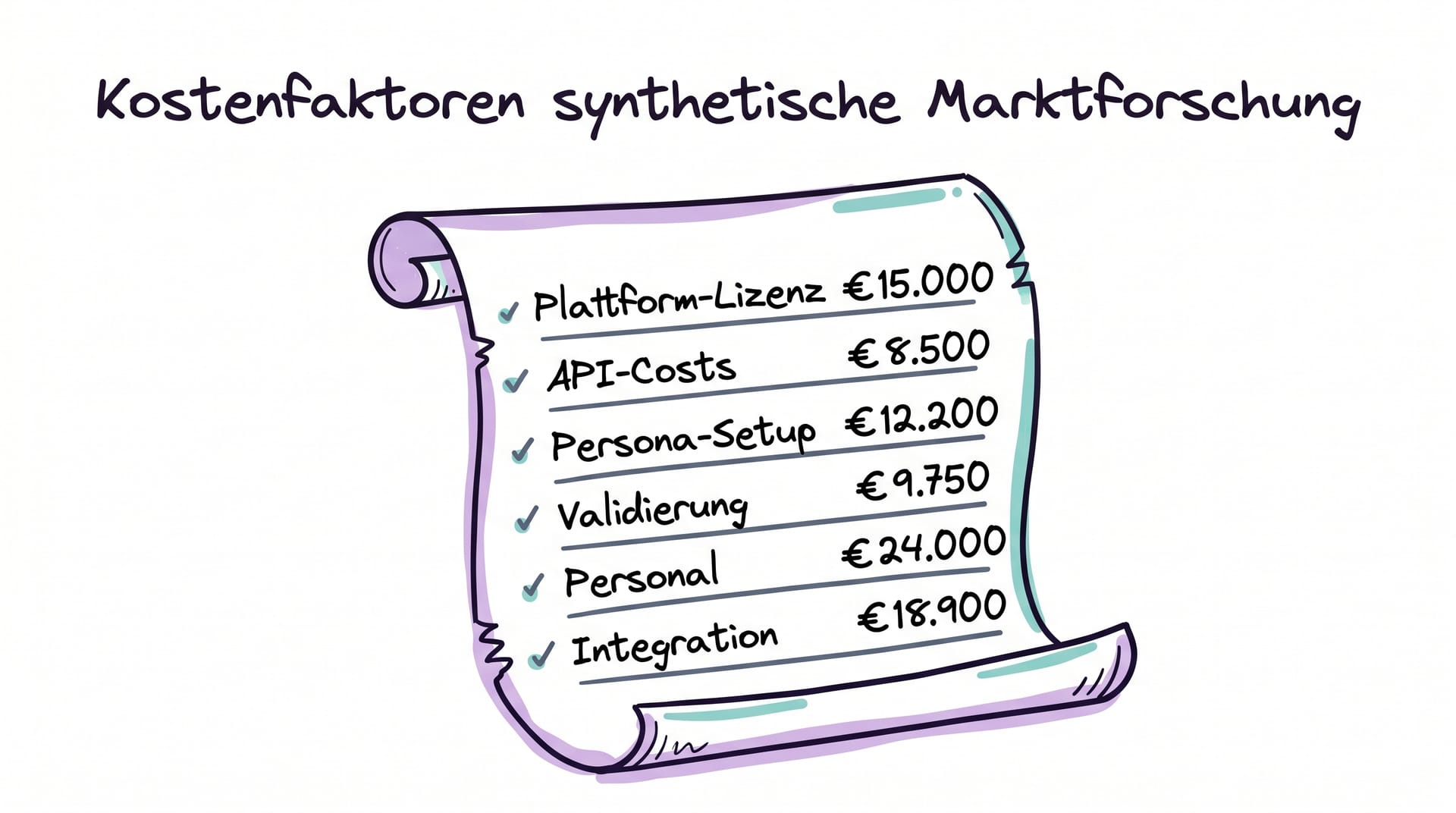 Kostenfaktoren beim Einsatz synthetischer Marktforschung 2026