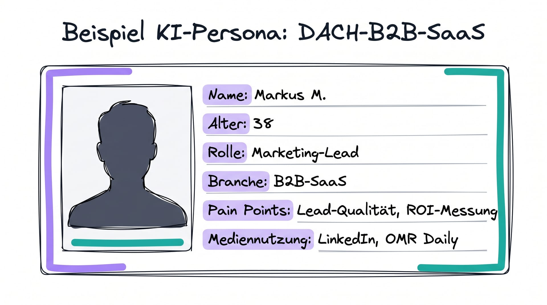 Beispiel KI-Persona für DACH-B2B-SaaS: Markus M., Marketing-Lead