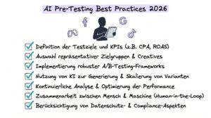 AI Pre-Testing Best Practices und Tutorials fuer Performance-Kampagnen 2026